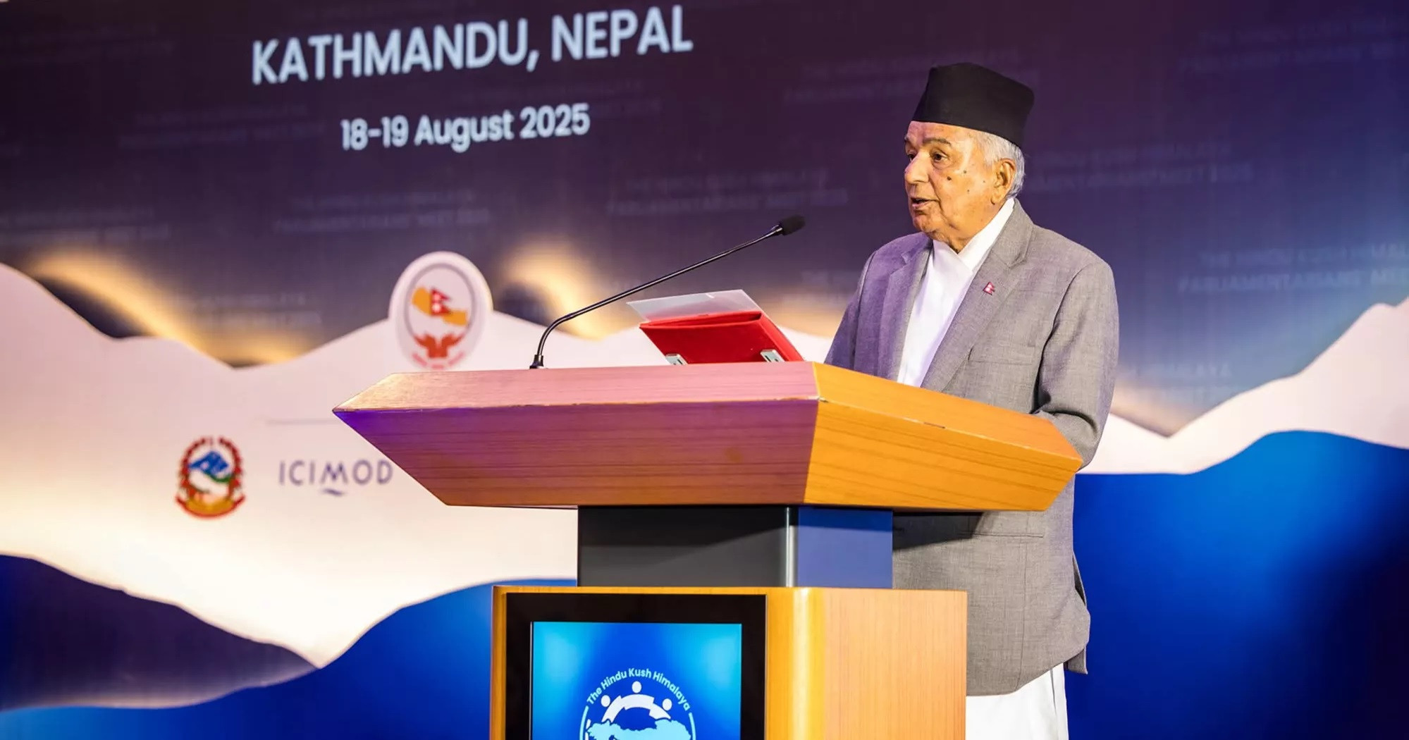 Nepal’s president urges HKH countries to adopt people-centric, science-based policies
