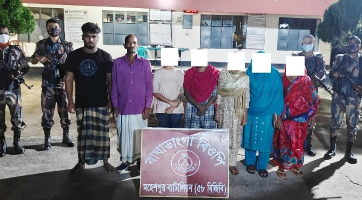 7 Bangladeshis detained from Jhenaidah border