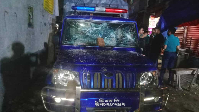 100 detained following brutal attack on police in capital