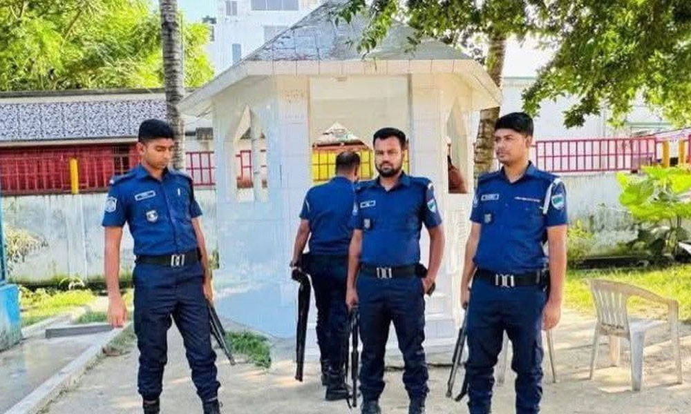Police deployed at Lalon Akhra in Kushtia
