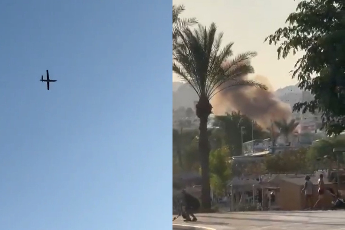 Yemen drone attack on Israel resort wounds 22