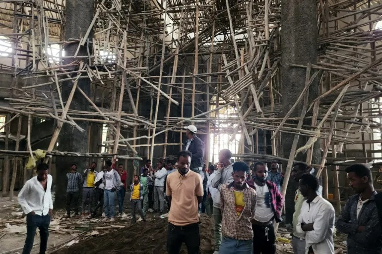 Ethiopia church scaffold collapse kills 36