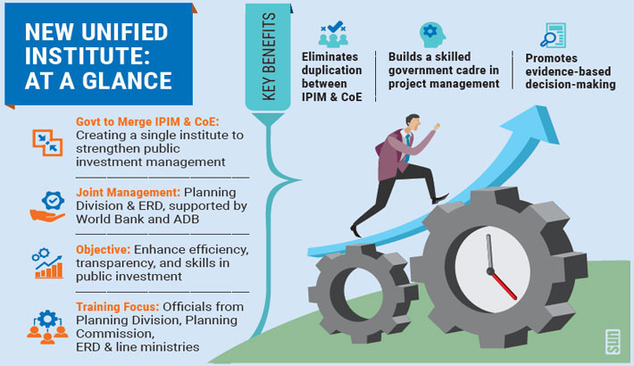 Govt to merge investment institutes to strengthen project management