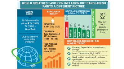 World prices down, local costs up: Why inflation stays high in Bangladesh