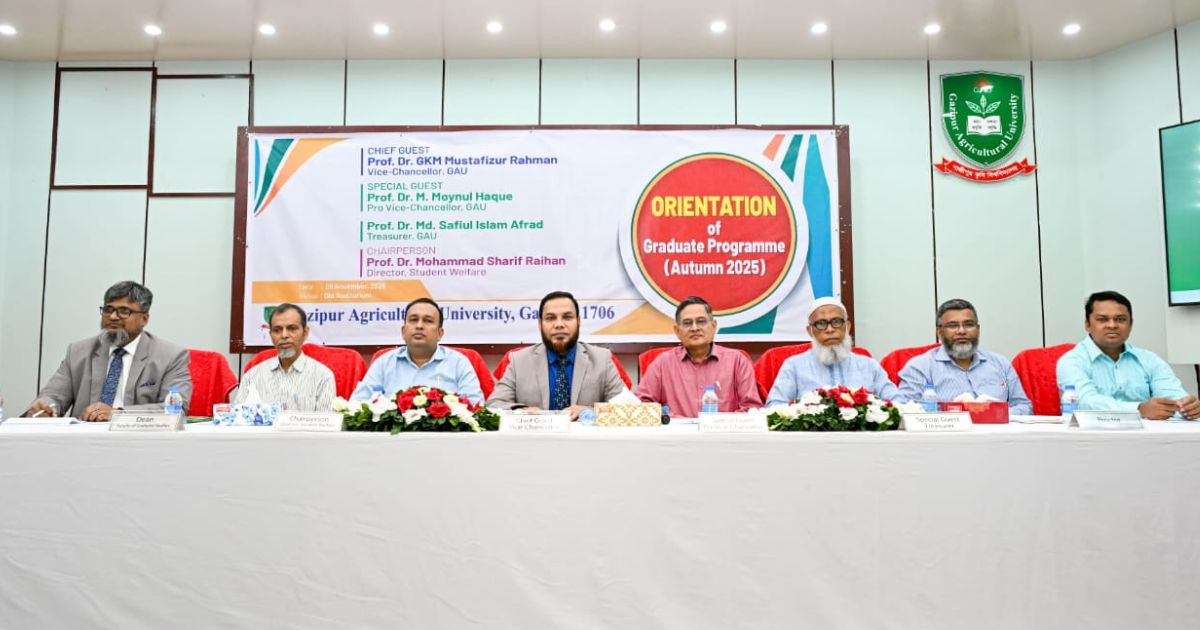 GAU holds orientation for Autumn 2025 graduate students