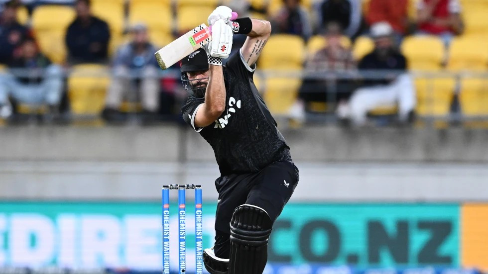 Daryl Mitchell’s 119 lifts New Zealand to 269-7 in the 1st ODI against the West Indies
