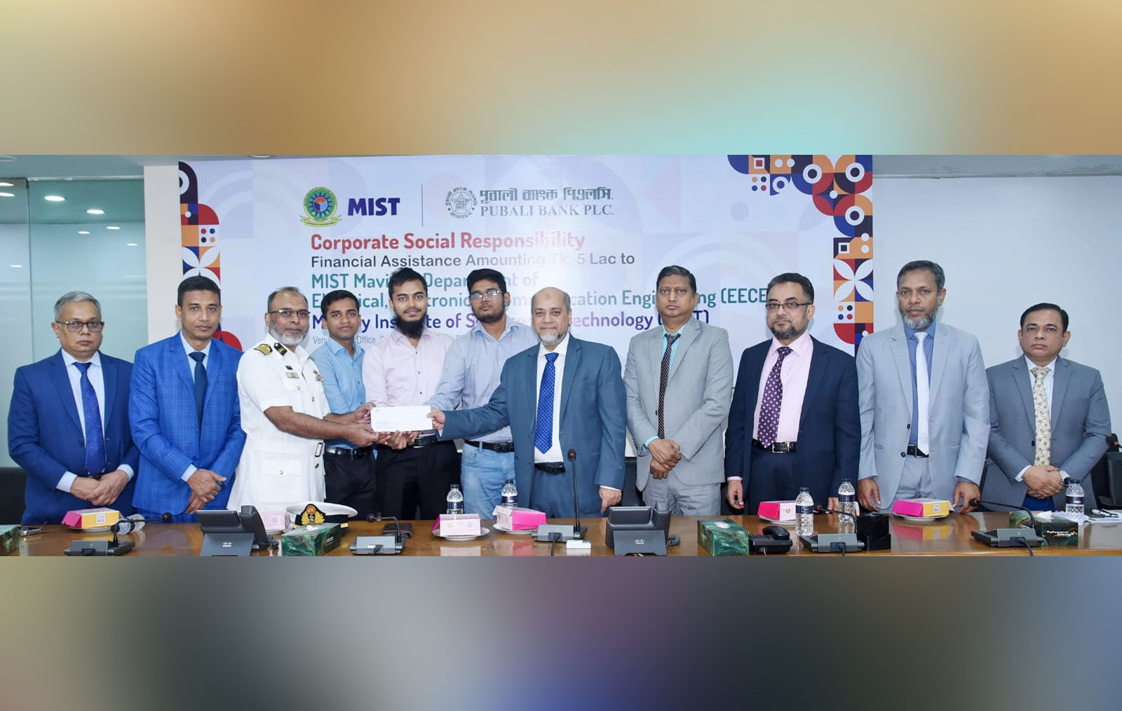 Pubali Bank PLC. provides financial assistance to MIST
