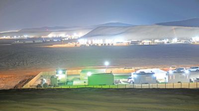 This picture taken on 14 November 2025 shows desert camps for tourism at Sealine Desert in Al-Wakrah, south of Doha, in Qatar. Photo: AFP