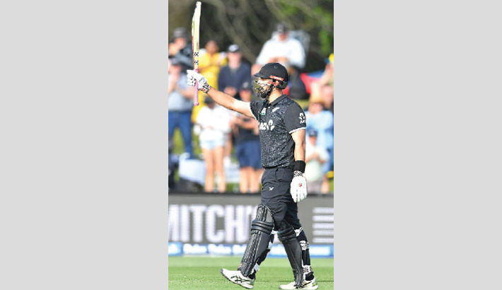 Mitchell ton steers New Zealand to seven-run win