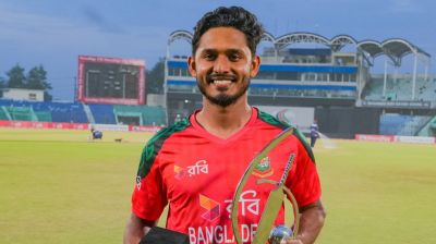 Tanzid dedicates fifty against Ireland to team manager Nafis Iqbal