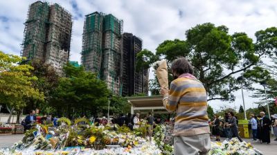 Hong Kong fire death toll hits 159 after towers searched