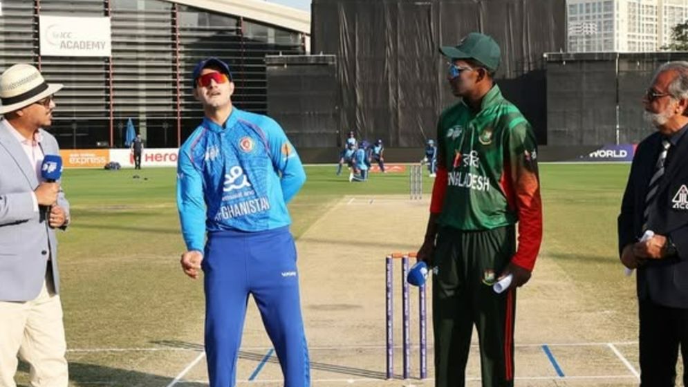 Afghanistan U-19 opt to bat first against Bangladesh