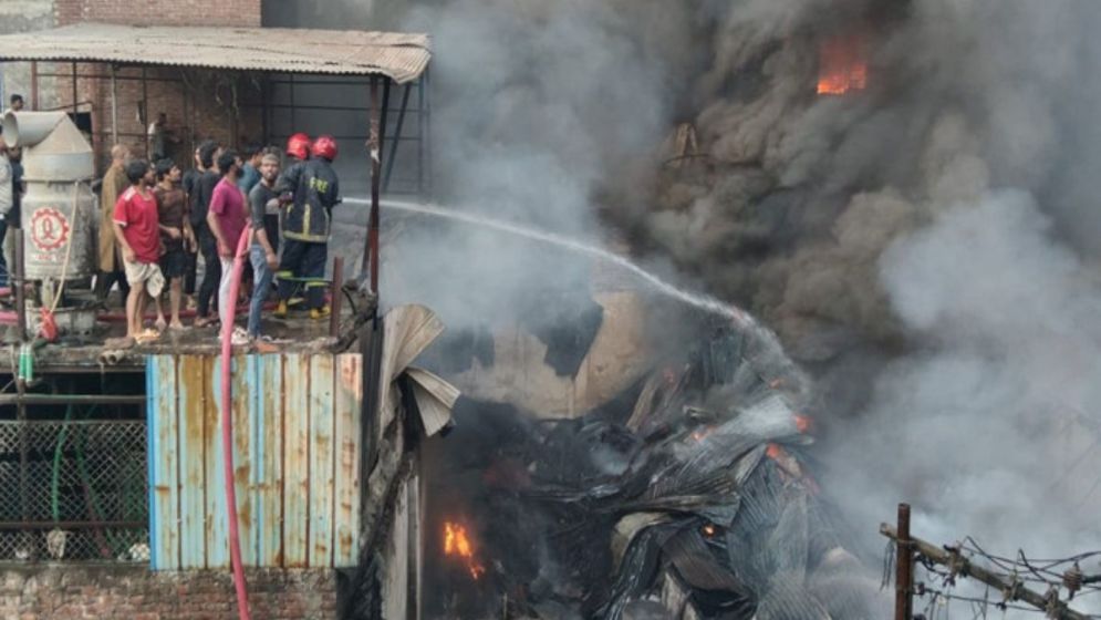 Plastic factory fire at Islambagh under control