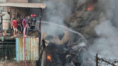 Plastic factory fire at Islambagh under control