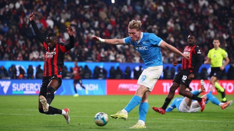 Hojlund helps Napoli sink Milan to reach Italian Super Cup final in Riyadh
