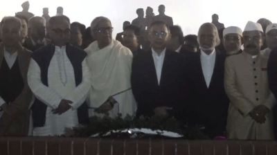 Tarique Rahman pays tribute at National Martyrs’ Memorial