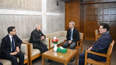 Indian foreign minister meets Asif Nazrul, Khalilur Rahman