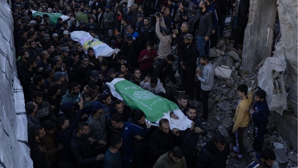 Gaza reports 14 dead after israel says it killed two top Hamas figures