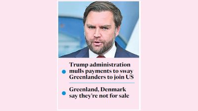 Take trump seriously on Greenland, Vance warns Europe