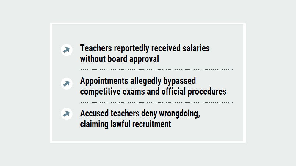 69 teachers appointed with ‘forged signatures, backdated papers’