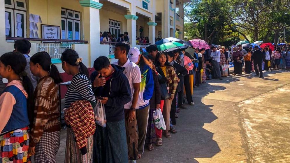 Myanmar votes in second phase of military-run election