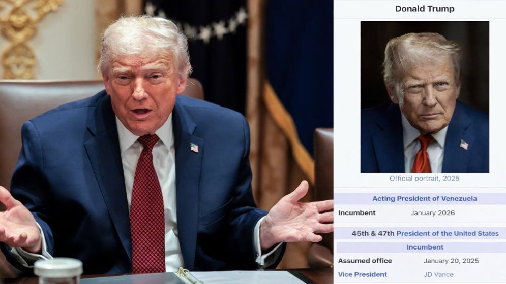 Trump posts fake image; calls himself 'Acting President of Venezuela'