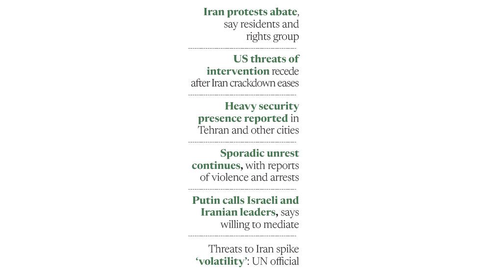 Iran warns of response to any aggression