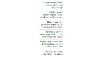 Iran warns of response to any aggression