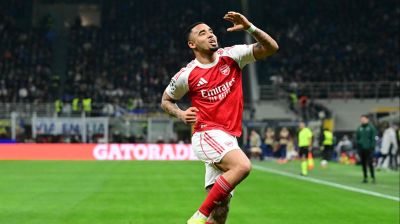 Jesus' 'dream' brace at Inter fires Arsenal into Champions League last 16