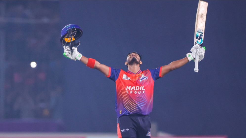 Tanzid’s blazing ton guides Rajshahi Warriors to BPL throne