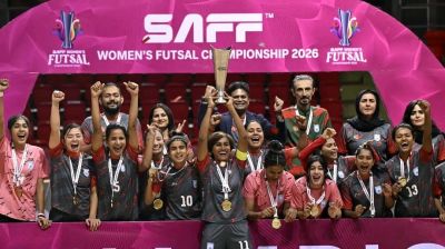 BFF arranges grand reception for SAFF Women’s Futsal champions