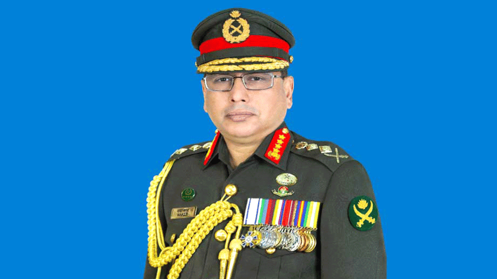 Army chief visits Mymensingh ahead of polls