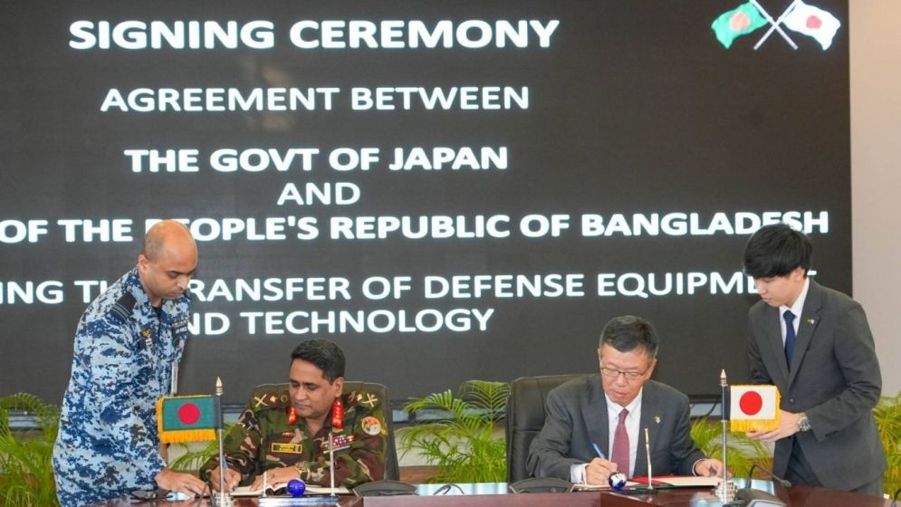 Japan, Bangladesh sign defence equipment transfer agreement