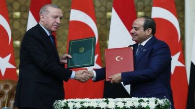 Turkey's Erdogan visits former rival Sisi to ink partnership deals