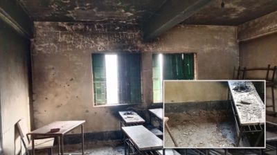 Multiple voting booths set on fire in Netrokona ahead of polls