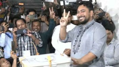 Nahid Islam casts vote in Dhaka-11