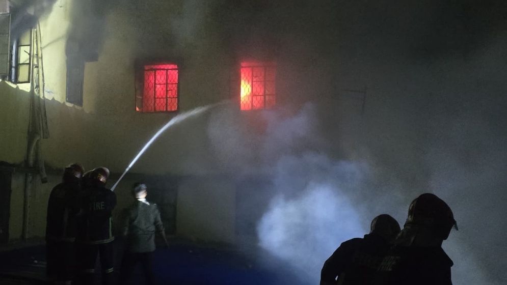 Fire at Karwan Bazar timber shop under control