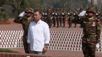 Prime Minister Tarique pays tribute at National Martyrs’ Memorial