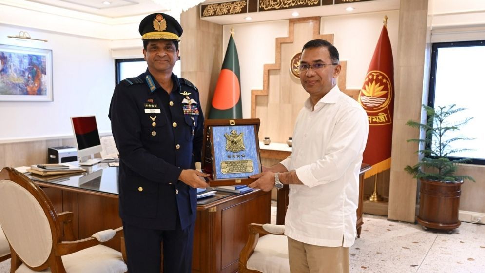 Air Force chief calls on PM Tarique