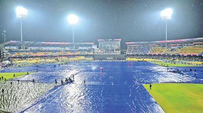 RAIN SPOILS SUPER EIGHTS OPENER