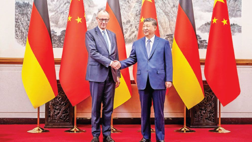 Xi, Merz seek to deepen ties in turbulent times