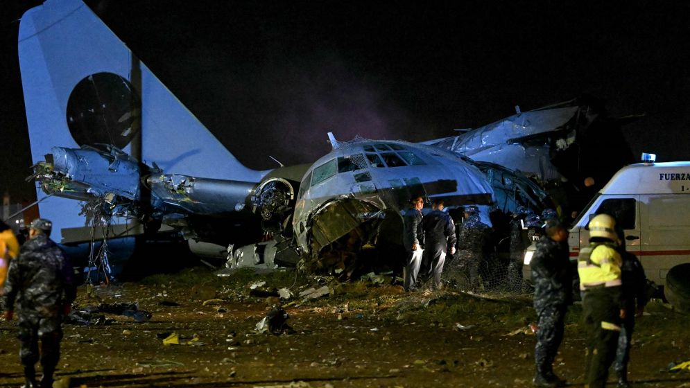 Death toll rises to 20 in Bolivia military plane crash