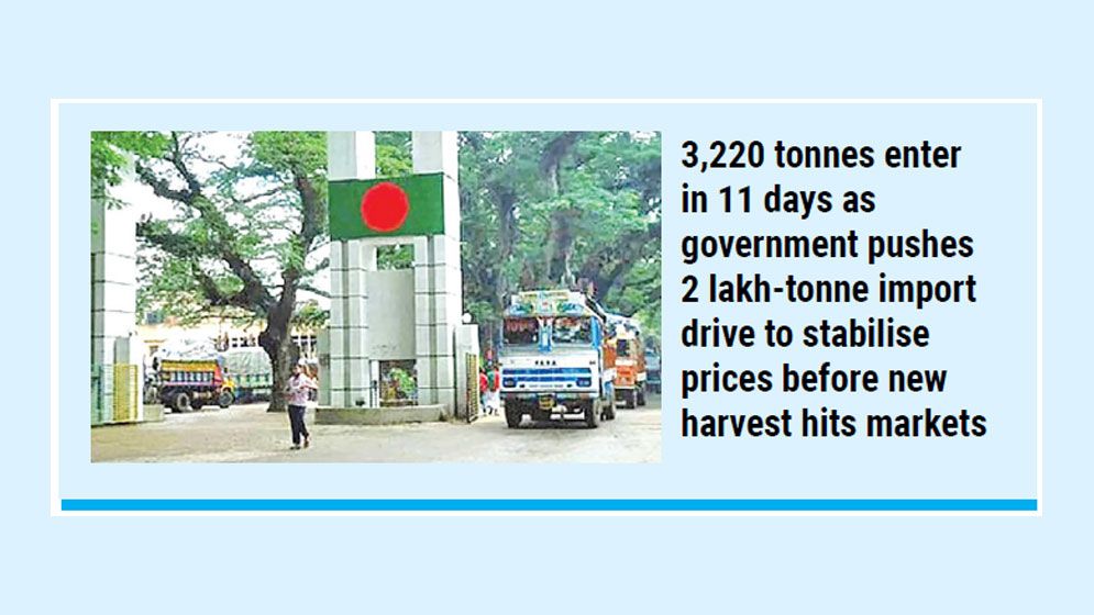 Rice imports through Benapole port accelerate before Aman season