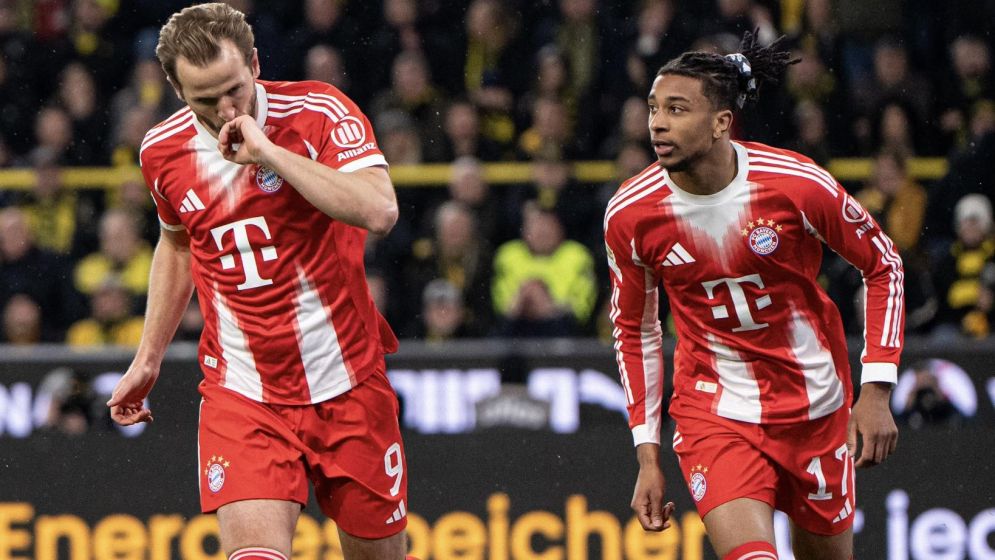 Kane bags brace as Bayern scupper Dortmund's title hopes