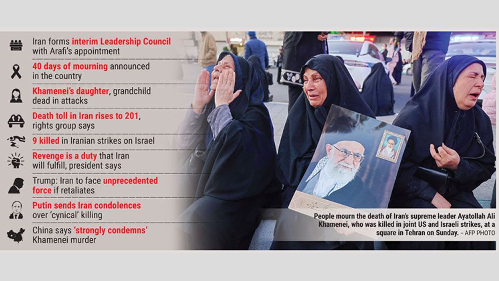 Khamenei killed, Iran vows revenge