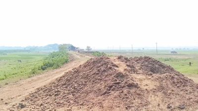 Incomplete dam work sparks fear of crop loss in Sunamganj haor areas