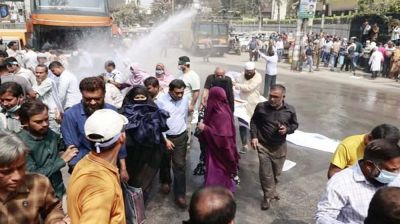 Depositors stage protest in front of Bangladesh Bank