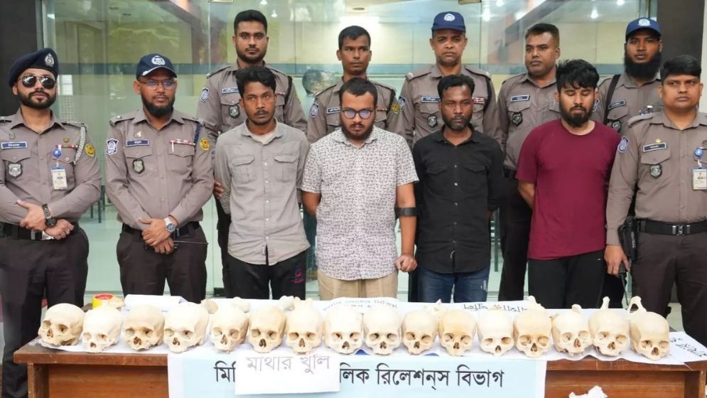 4 held with 47 human skulls, skeleton parts in Tejgaon: DMP