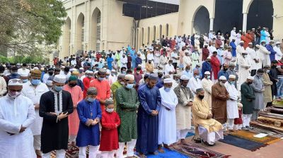 First Eid congregation held at Baitul Mukarram