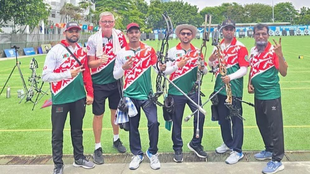 Compound men guarantee silver after edging Bhutan in semi-final